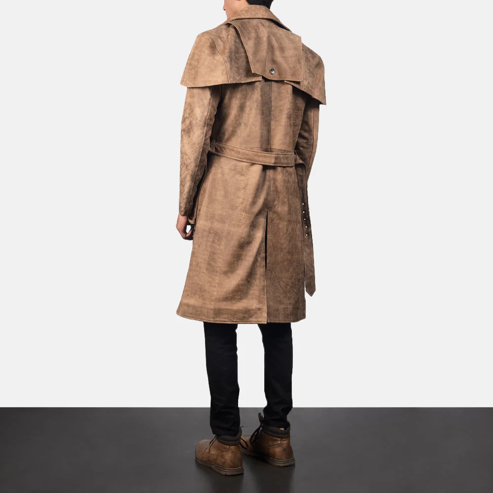 Deux Black Leather Duster - Image 3